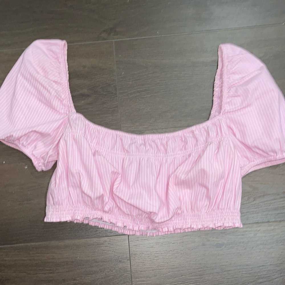 Zara poplin top